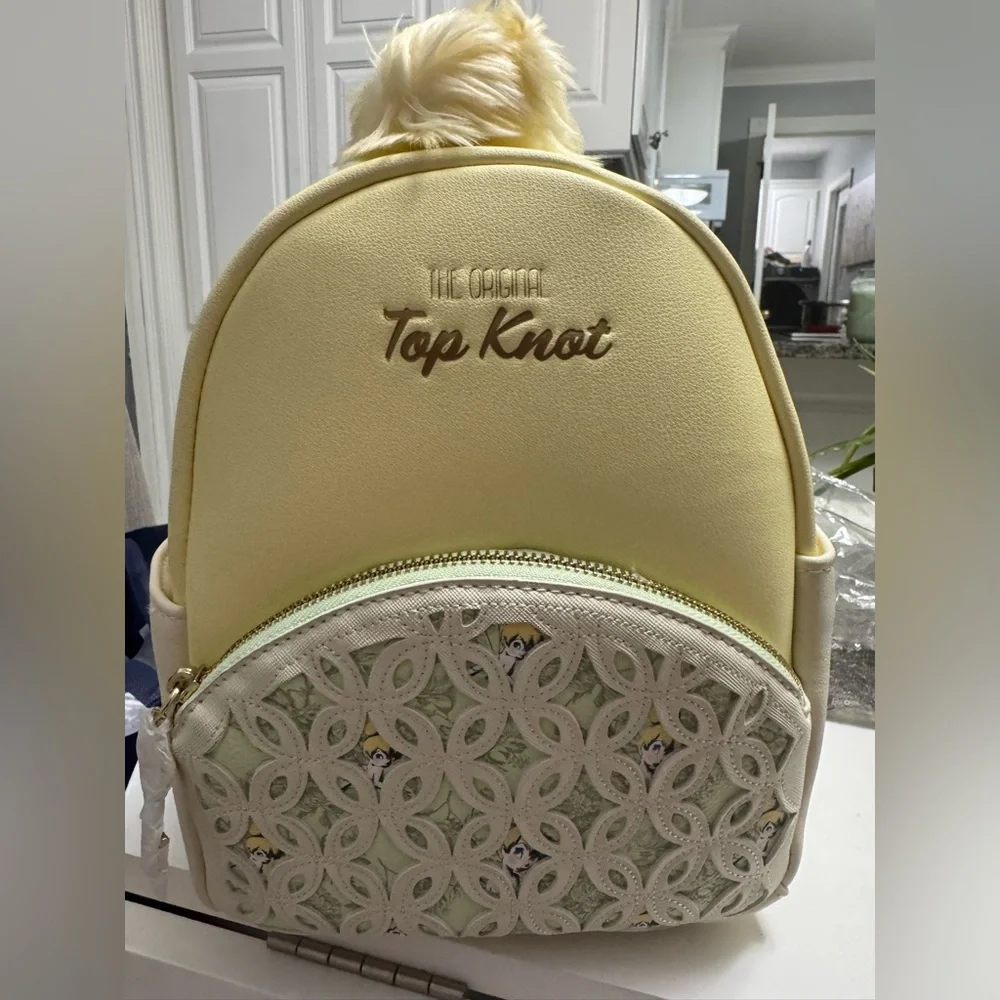 Rare Loungefly x Top Knot Disney Tinker Bell Mini Backpack – NWT  with Faux Fur - Picture 2 of 8